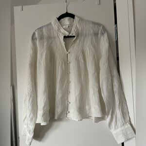 Veronica Beard White Detail Blouse 12